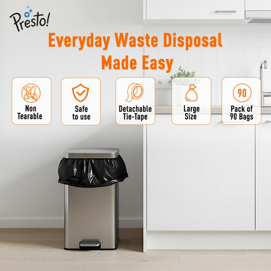 Presto! Durable Medium Garbage Bags
