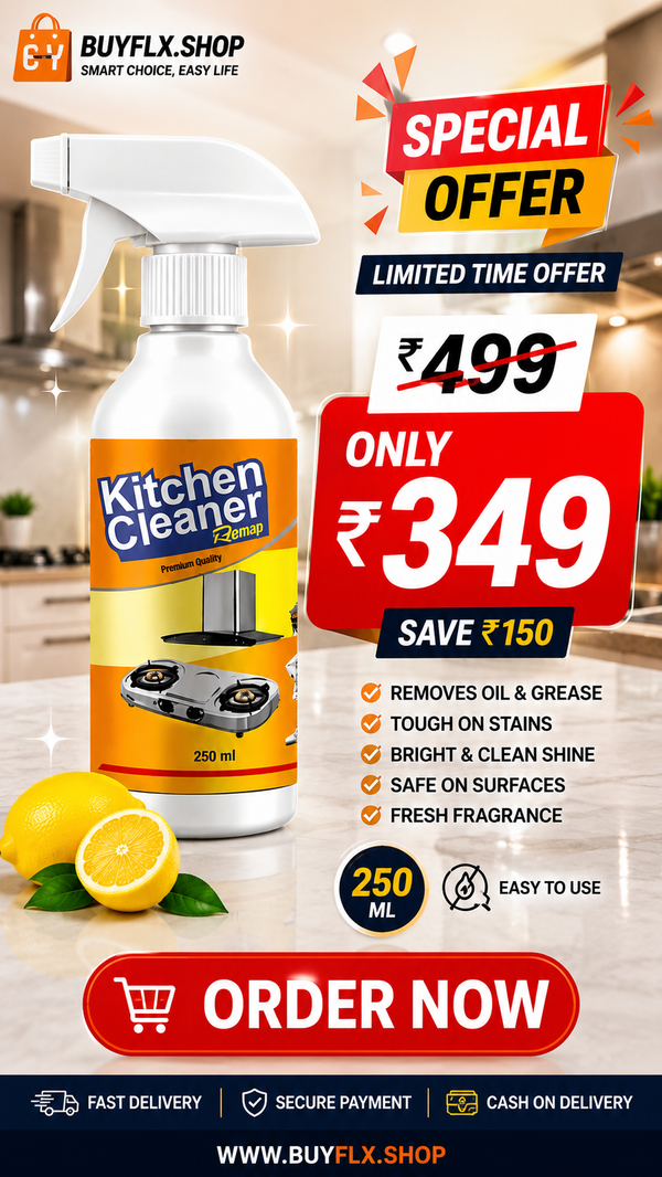 Powerful Kitchen Oil & Grease Cleaner Spray